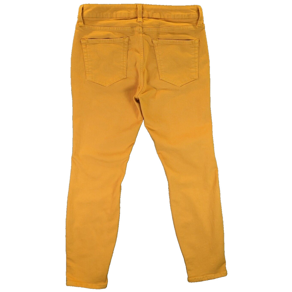 A.N.A A New Approach Jeans Womens 10 Yellow Skinny Ankle Stretch Cotton - Picture 2 of 9